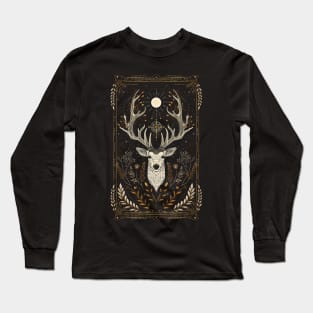 Witchy Dark Academia Deer Long Sleeve T-Shirt